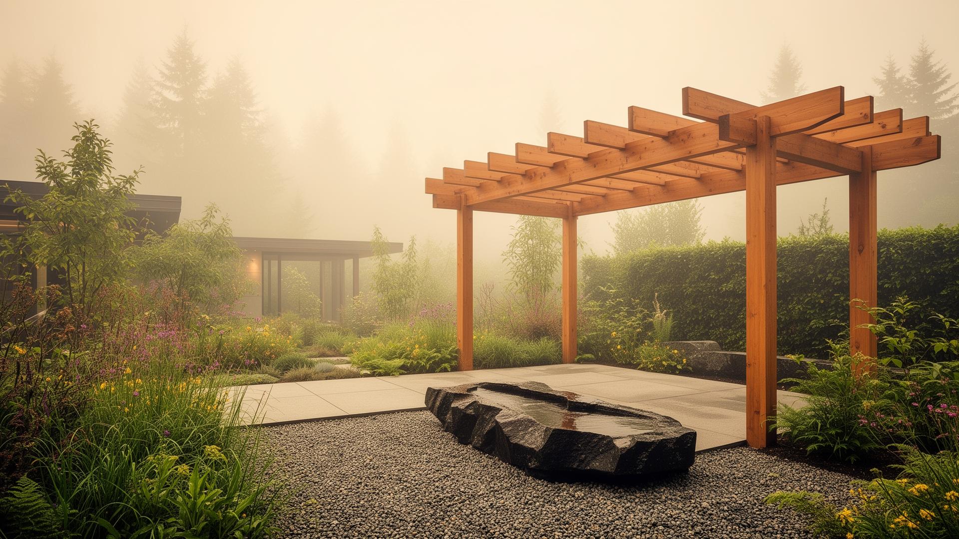 Cedar Pergola Court