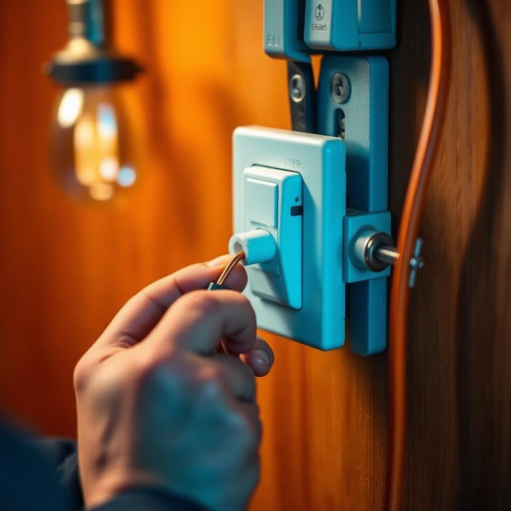 Hands wiring smart switch