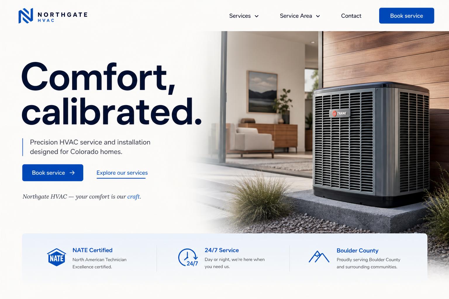 Northgate HVAC website